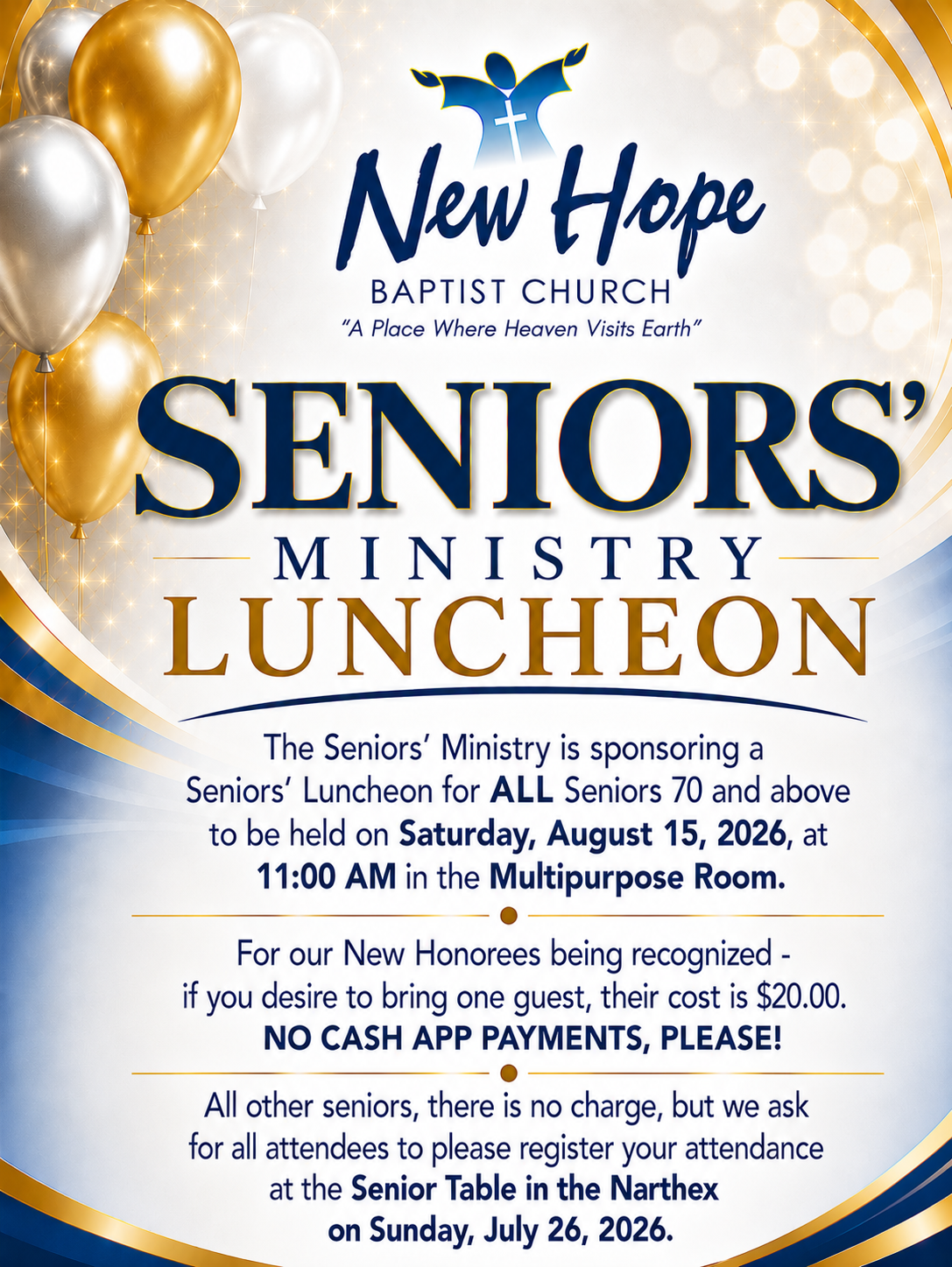 Senior Ministry Luncheon (Updated)