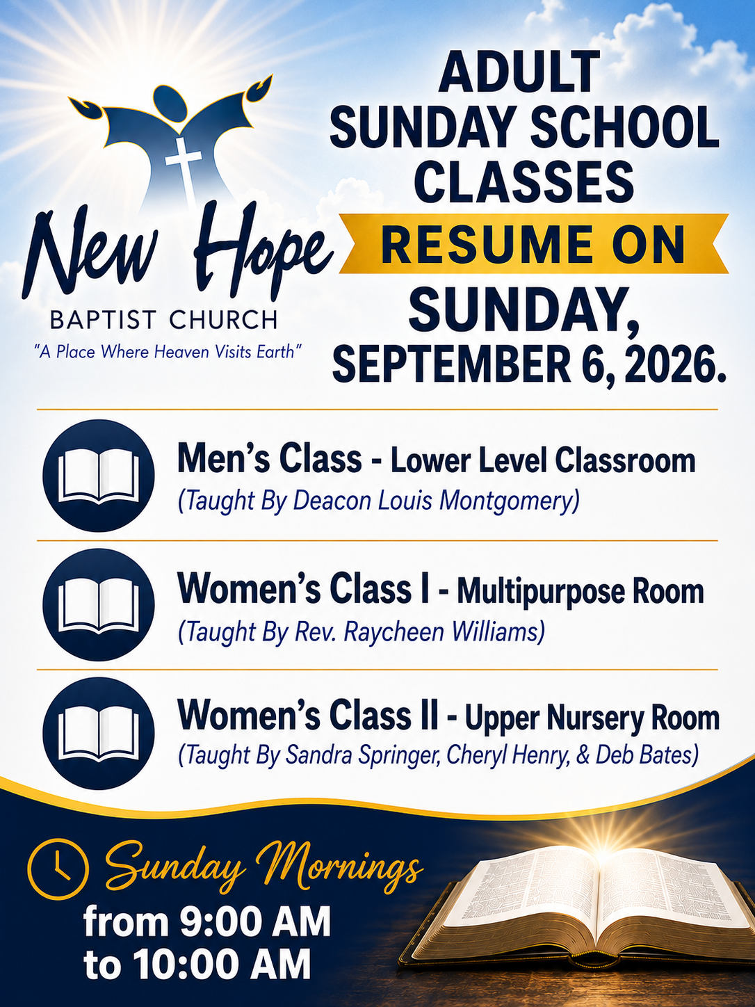 Updated Sunday School
