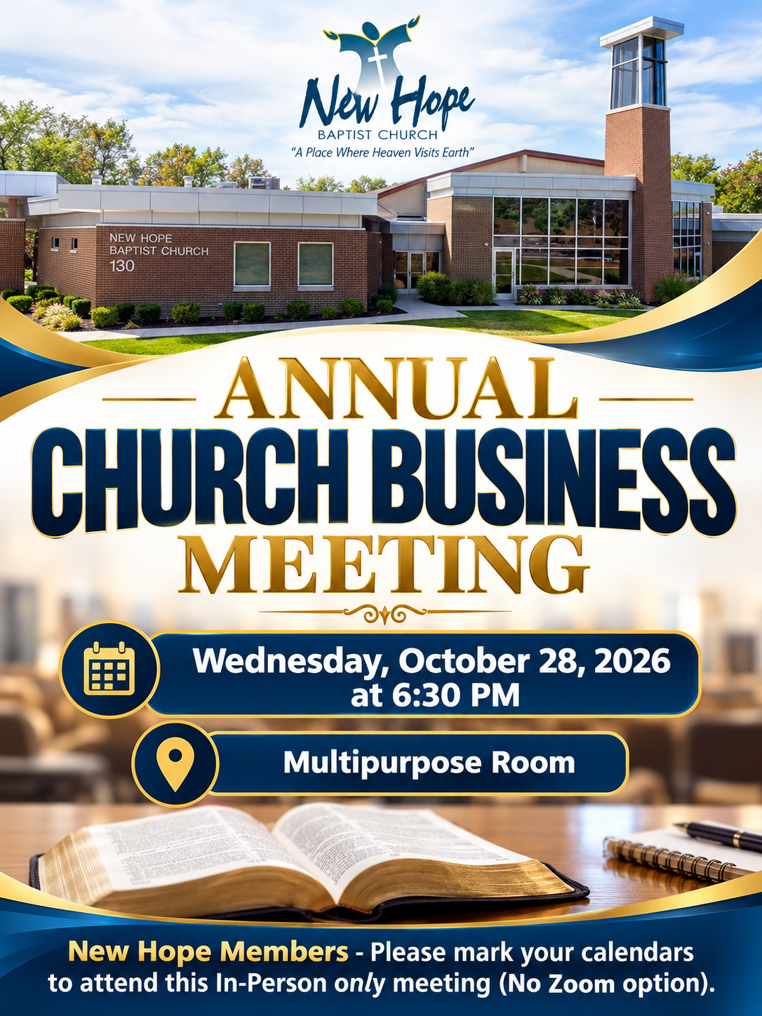 Annual Business Meeting (October 2026)