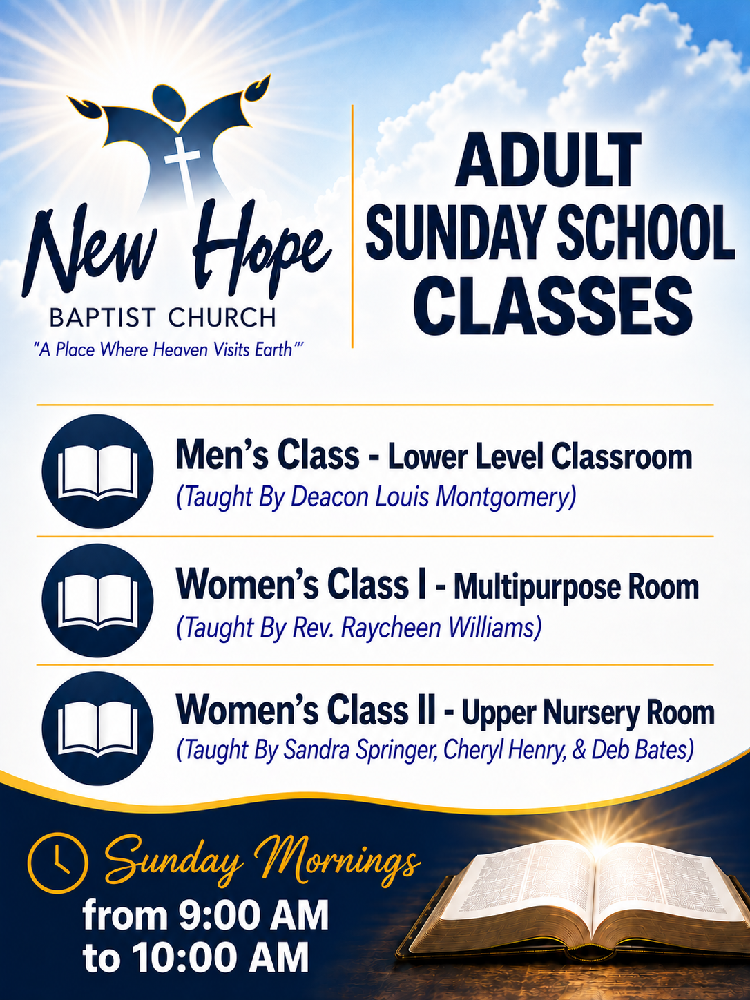 Updated Sunday School