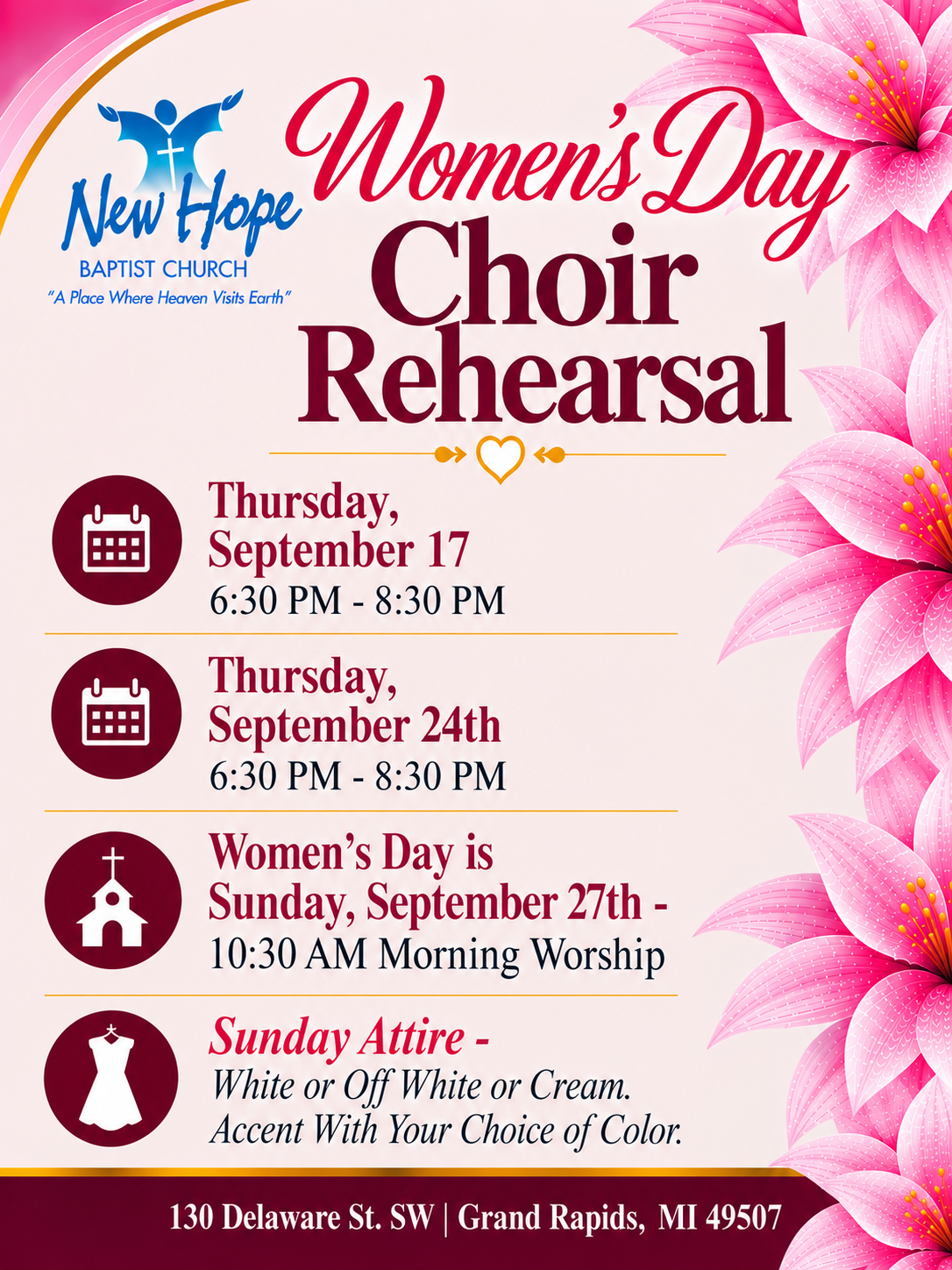 Women's Choir Rehearsal
